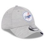 Dodgers Caps Store – mens los angeles dodgers new era gray 2023 clubhouse 39thirty flex hat for Every Dedicated Fan